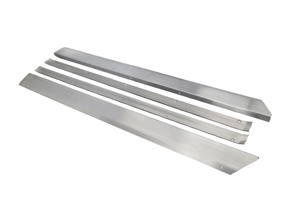 Door Threshold Side Sills Protectors Set MILLED FINISH. Porsche 911 1965-73 - 90155111550, 90155111650, 90155111551, 90155111651 - IA.008.003